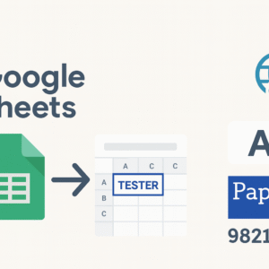 Illustration du scénario Make de récupération de données d’entreprise depuis un SIRET via l’API Pappers et Google Sheets